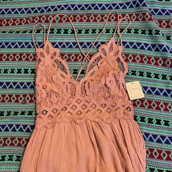 BNWT β¨Free People ONE ADELLA Maxie dress in Ballet in size S π₯ - Picture 2 of 5